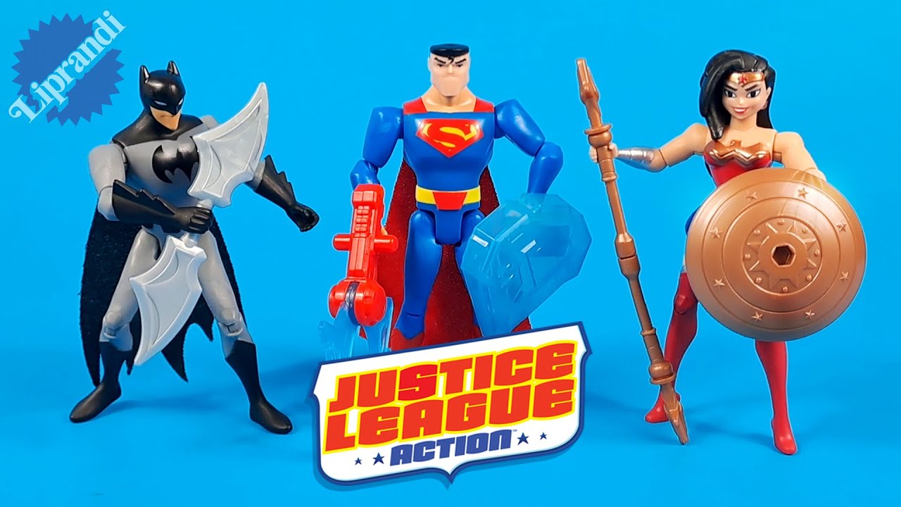Superman, Batman e Wonder Woman Justice League Action Mattel (2017) | Back Then Review