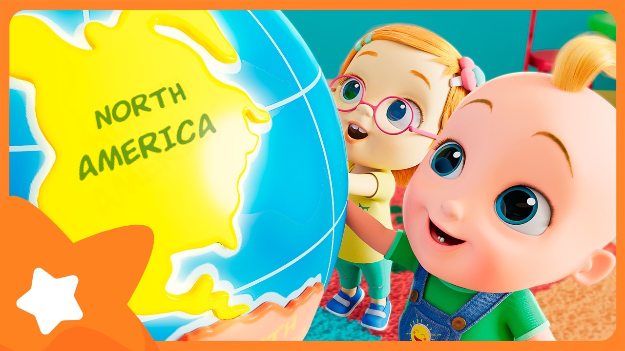 Sete Continentes | LOOLOO KIDS👶🏼 Desenho Infantil | Português do BRASIL
