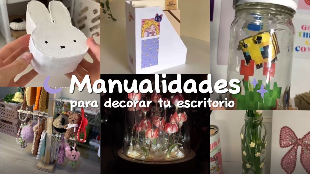 🍄 ˚ ༘♡ Manualidades para decorar tu escritorio ♡ ⋆｡˚🎨 | •NickAesthetic•