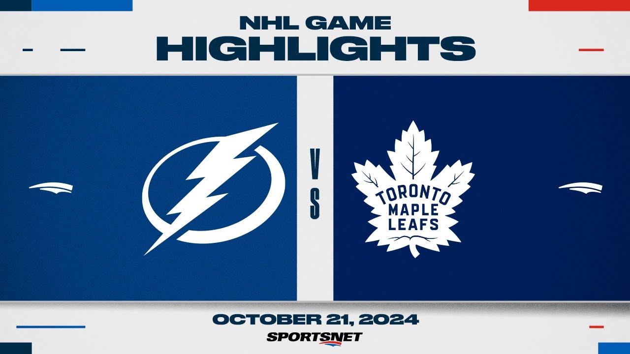 NHL Highlights | Lightning vs. Maple Leafs - October 21, 2024