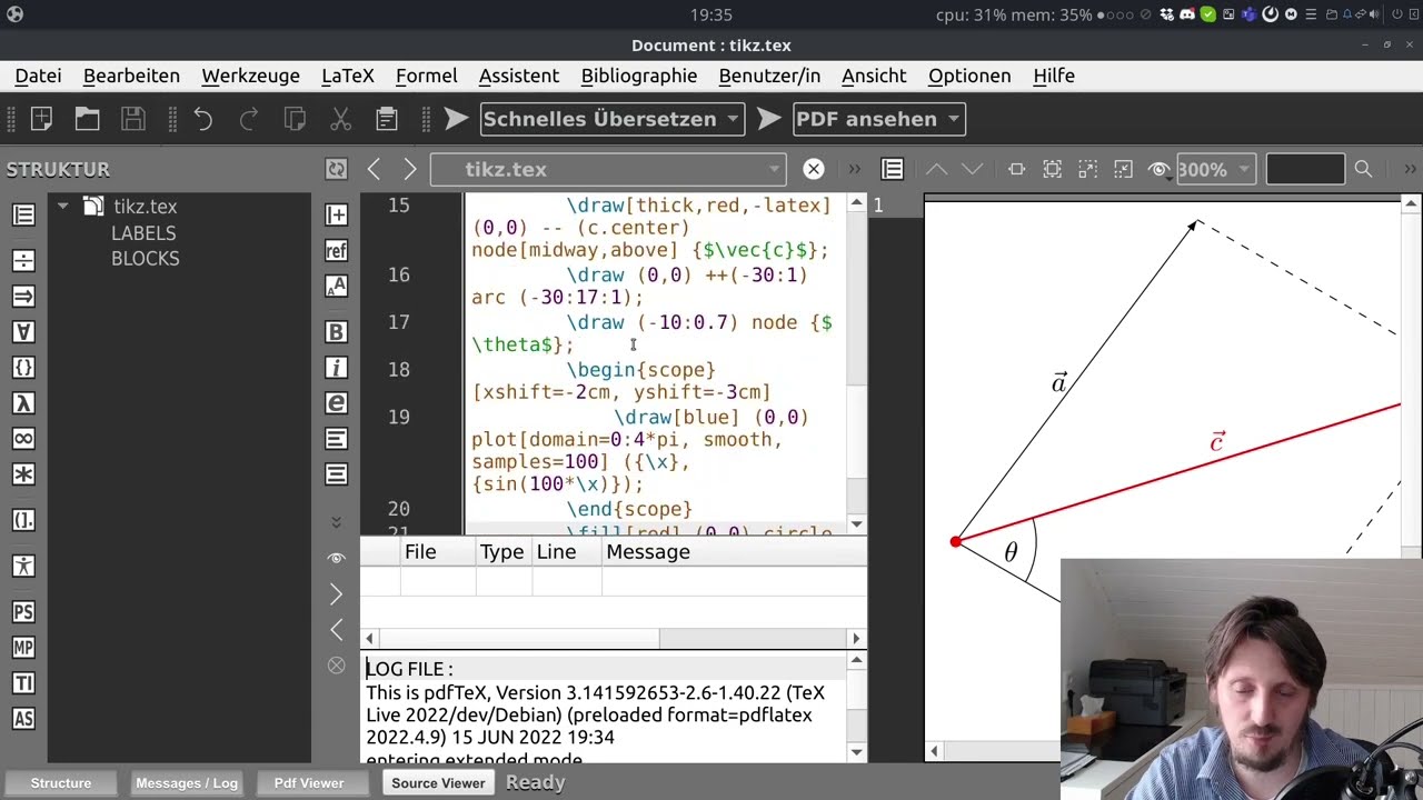 LaTeX Tutorial 13: Drawings in Latex with TIKZ