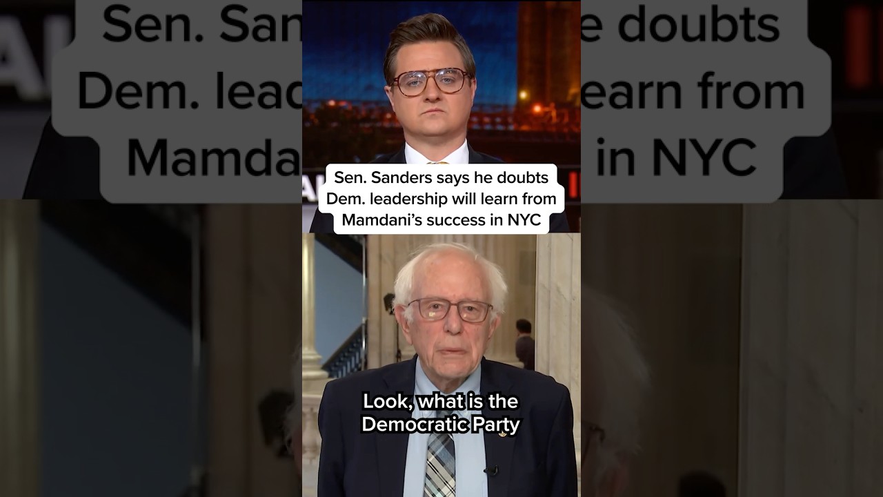 Sen. Sanders says he doubts Dem leadership will learn from Mamdani&rsquo;s success in NYC