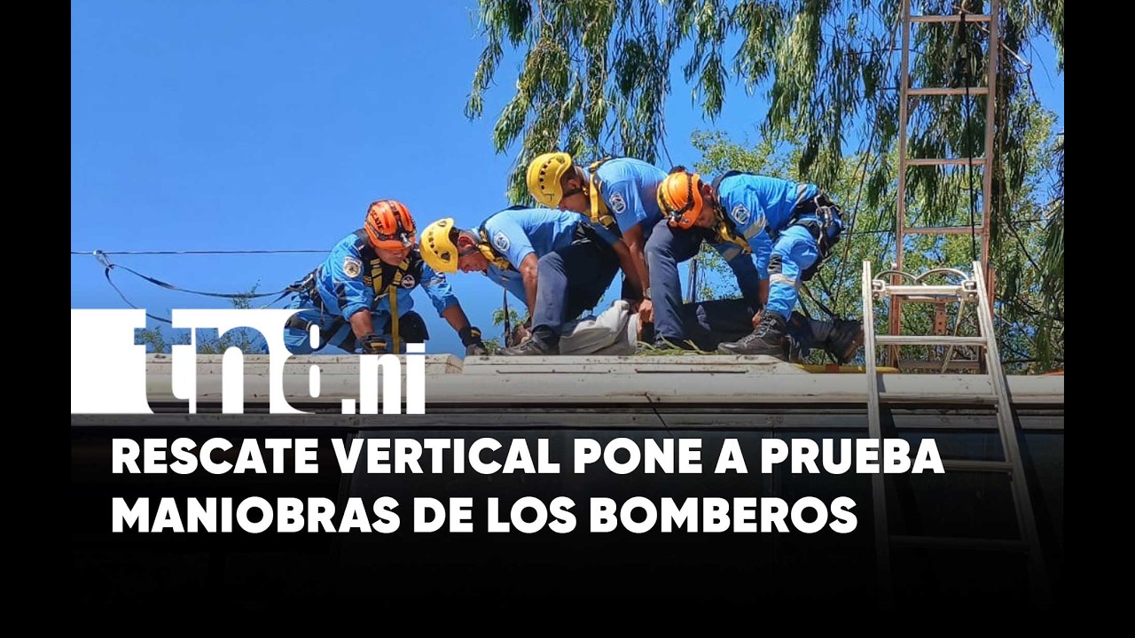 ¡Héroes en acción! Bomberos Unidos realizan rescate vertical con cuerdas
