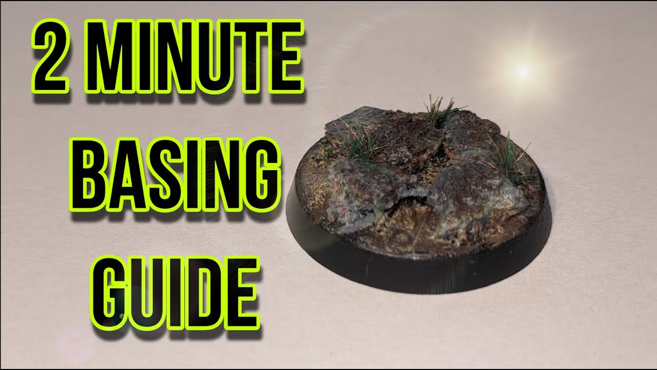 Simple Miniature Basing For Warhammer 40k and other Hobbies