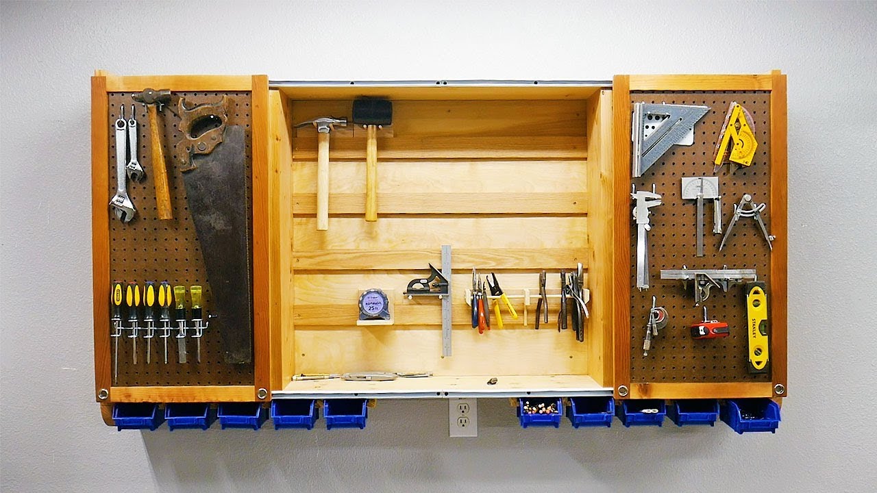 Sliding Door Tool Cabinet