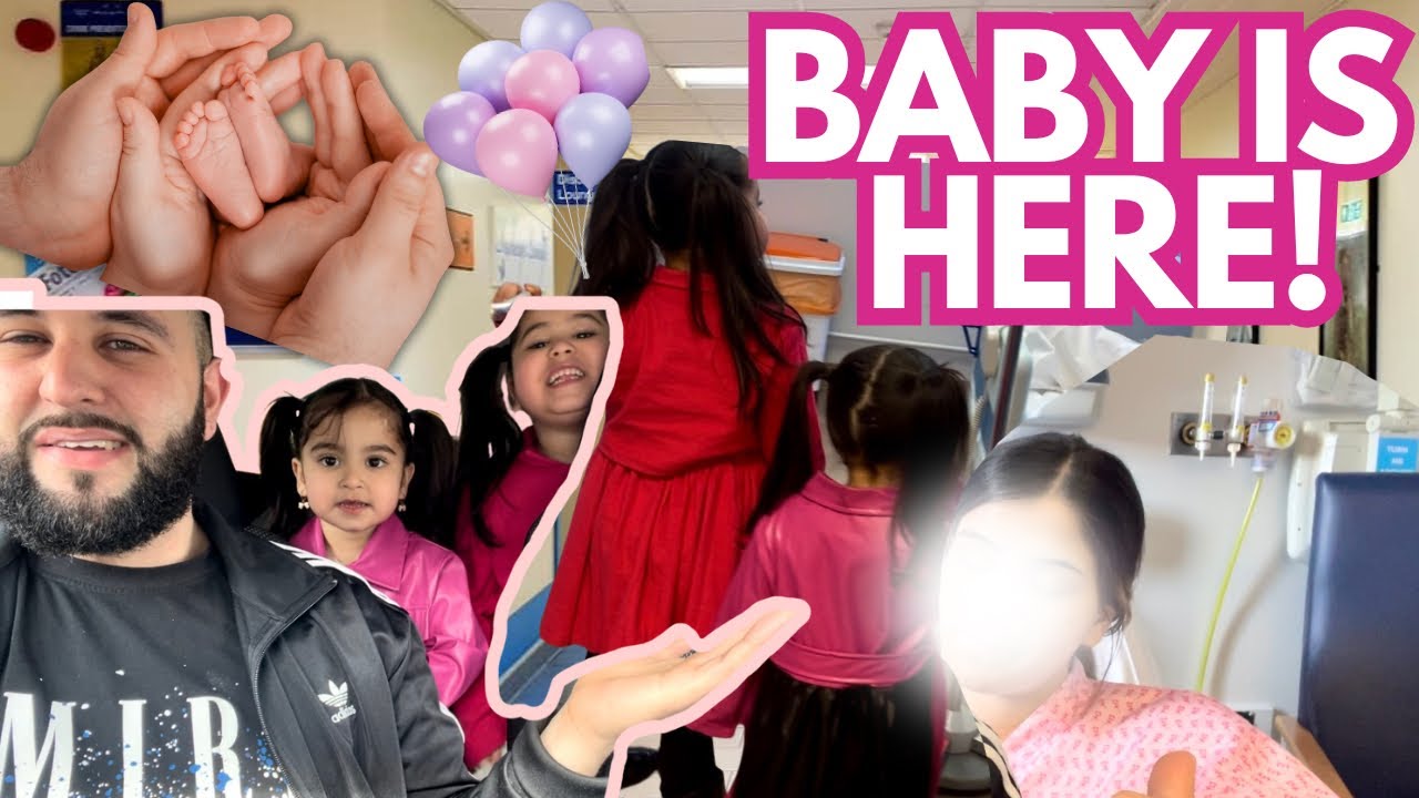 Сабко Мубарак: Наша малышка родилась! 👶 | Девочки навещают маму 🎊