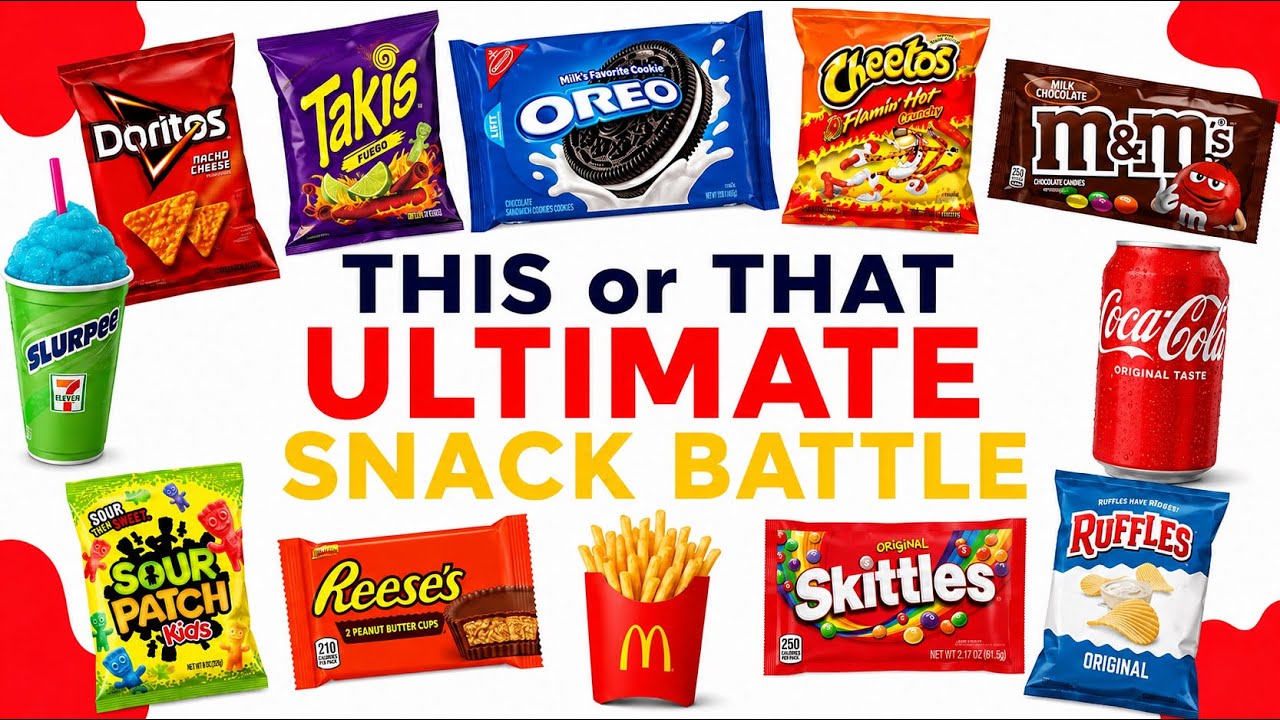 THIS OR THAT | Ultimate Snack Battle 🍫 🍪