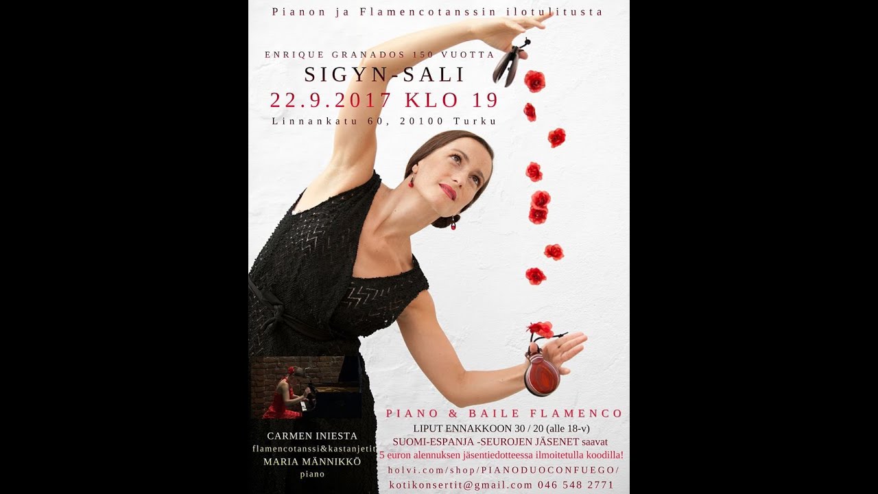 VIDA BREVE de Falla ( Danza nº2) Maria Männikkö, piano & Carmen Iniesta, castañuelas