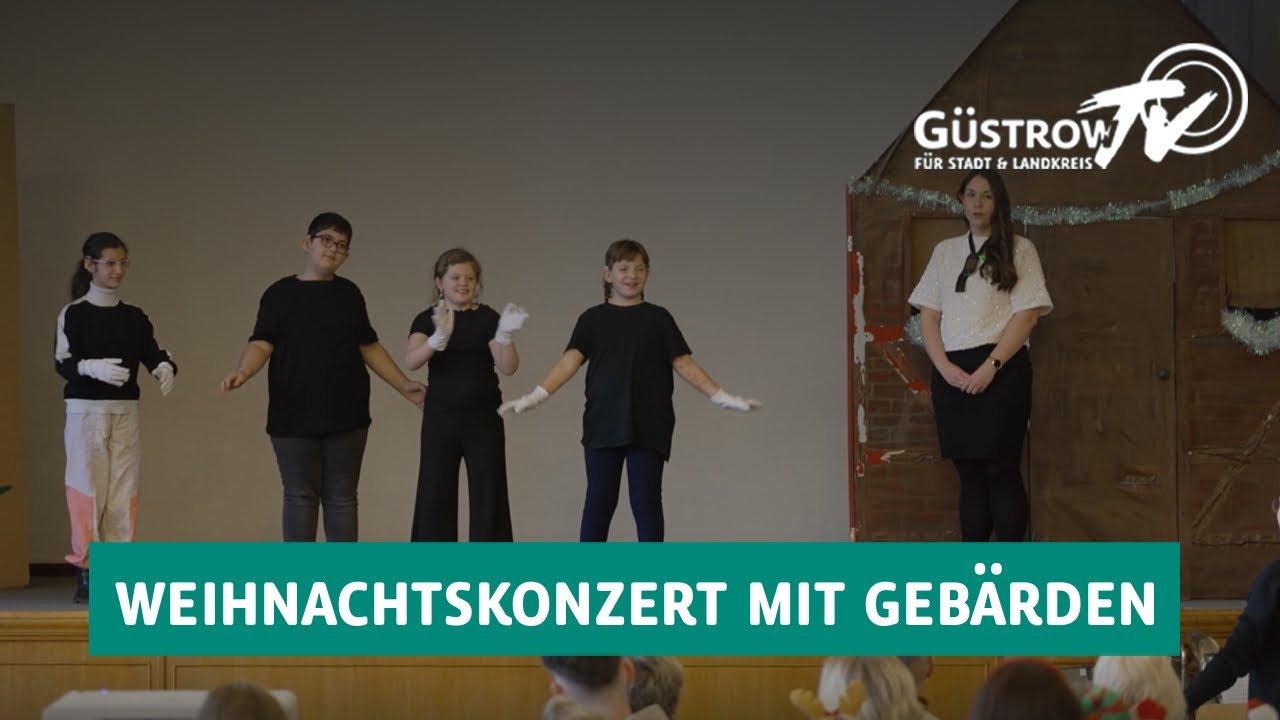 Weihnachtskonzert im Landesförderzentrum für den Förderschwerpunkt „Hören“ MV - mit Gebärdensprache