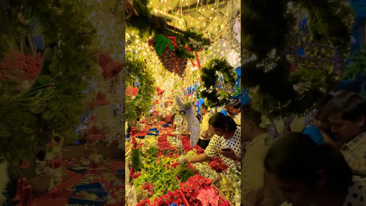 Christmas Market Broadway Ernakulam Mather Bazar #kochi #kerala #christian #india #2024  #shorts