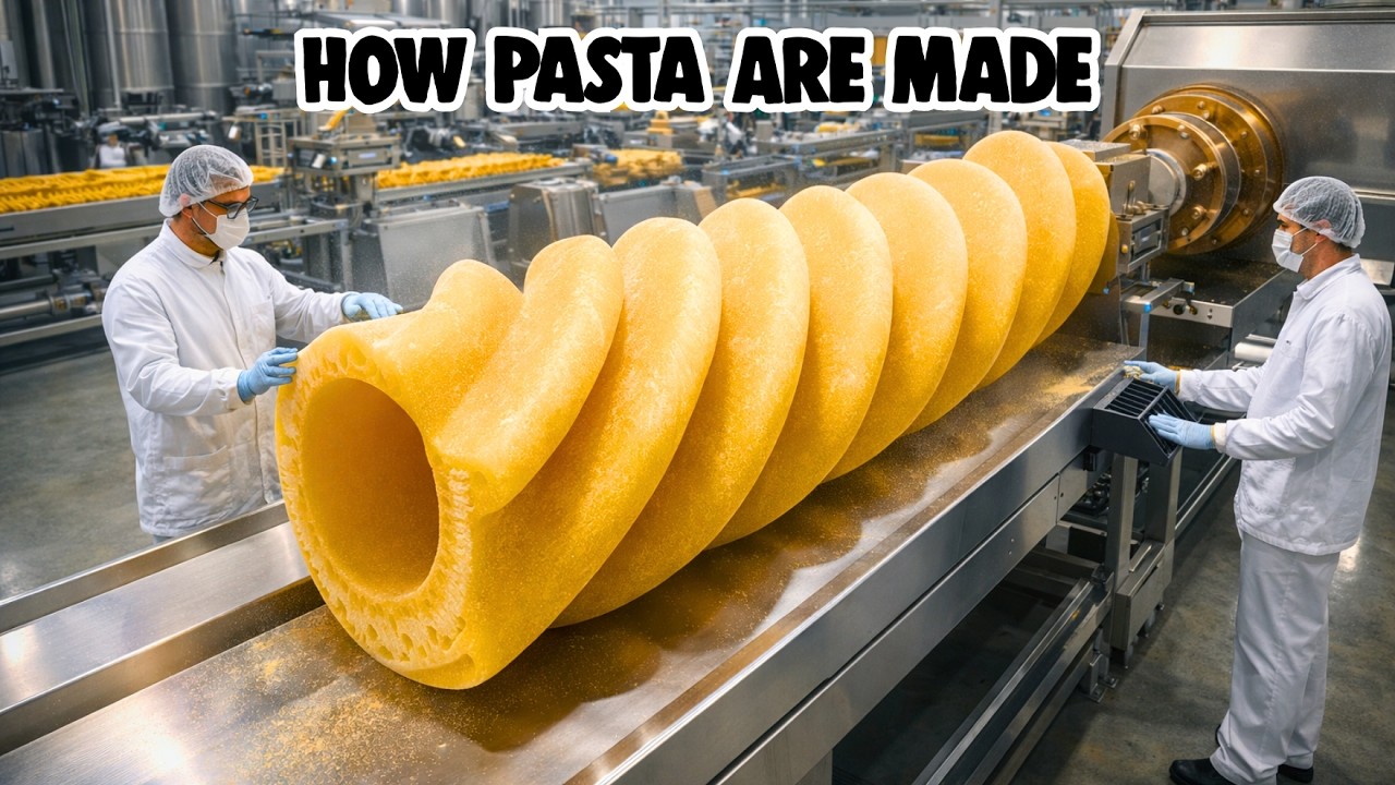 How Pasta Is Made 🍝 | From Wheat to Perfectly Shaped Pasta (Full Process)