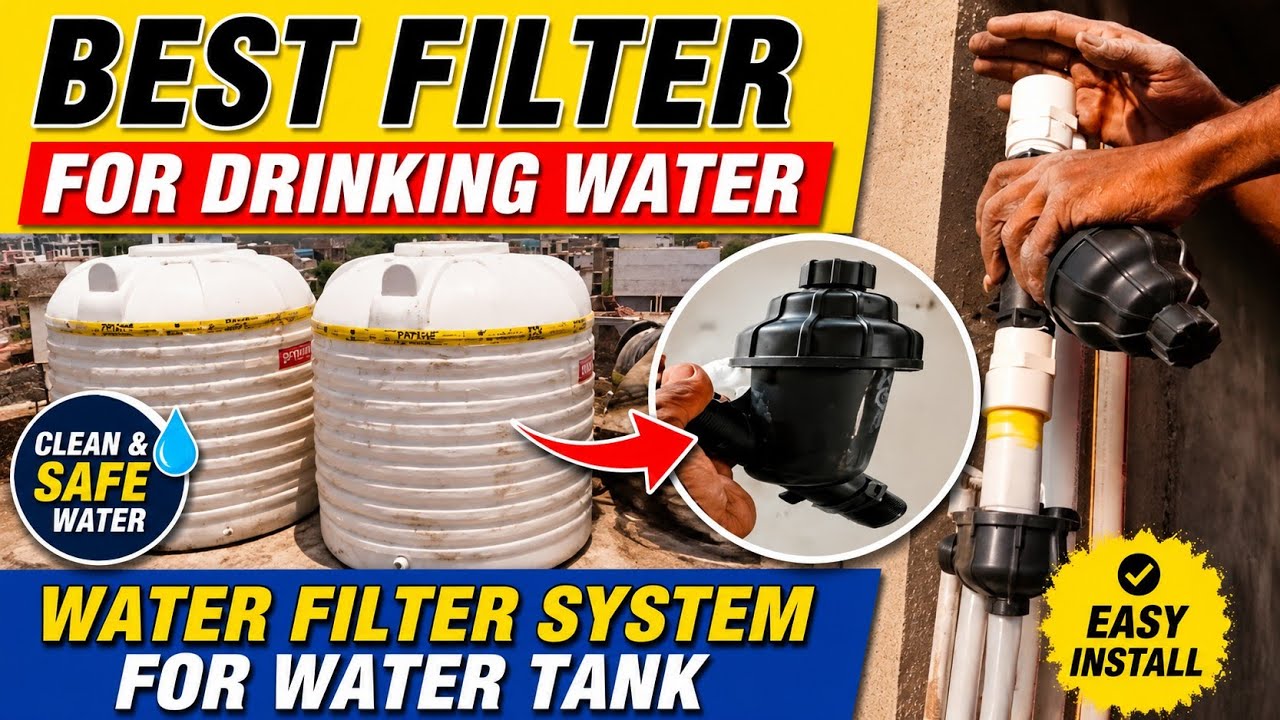 Water Filter System For WaterTank #filter #system #watertank #plumbing #daily #india @tipsunknow