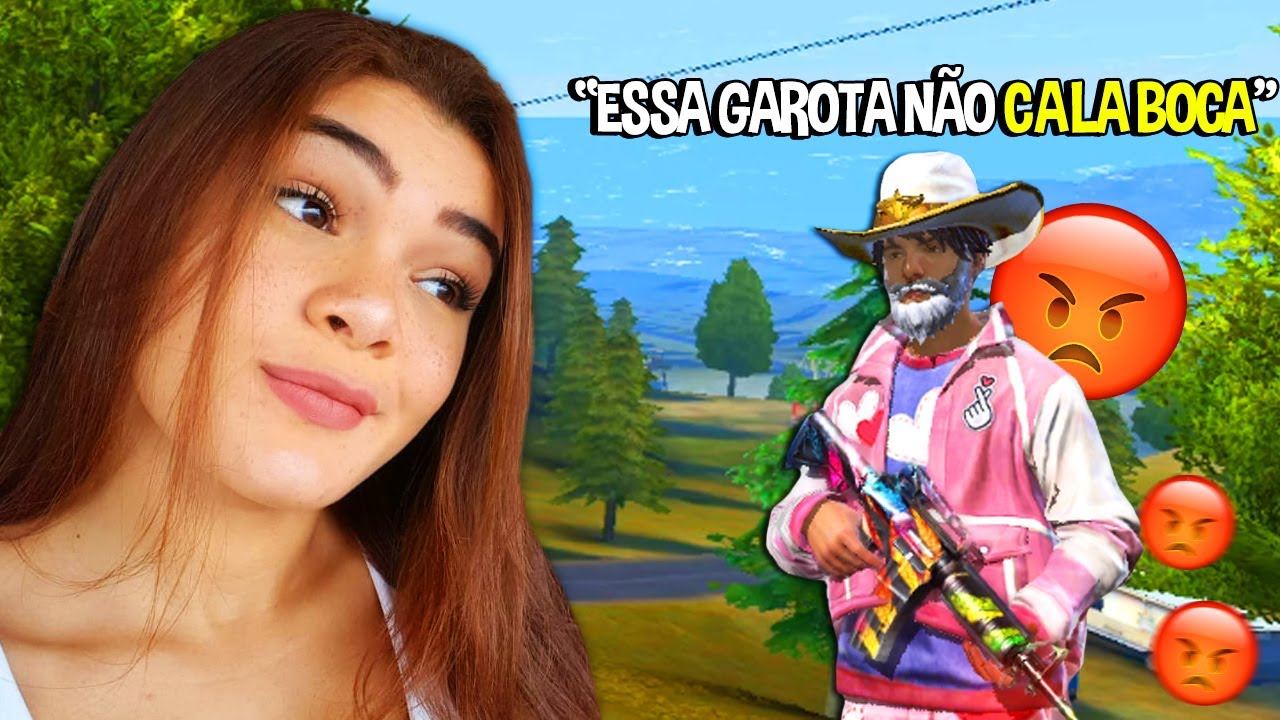 IRRITANDO os JOGADORES e ME CHAMARAM X1 - Free fire (Trollagem)