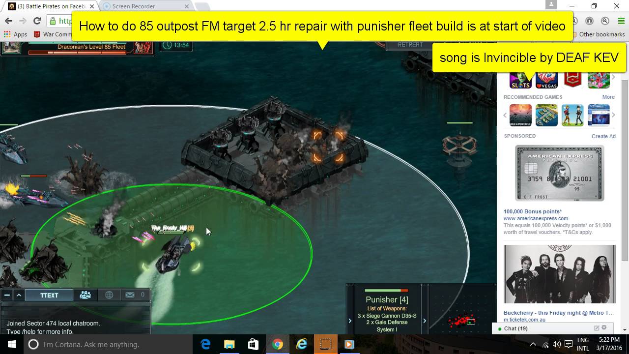 How to do 85 outpost FM target 2.5hr repair with punishers