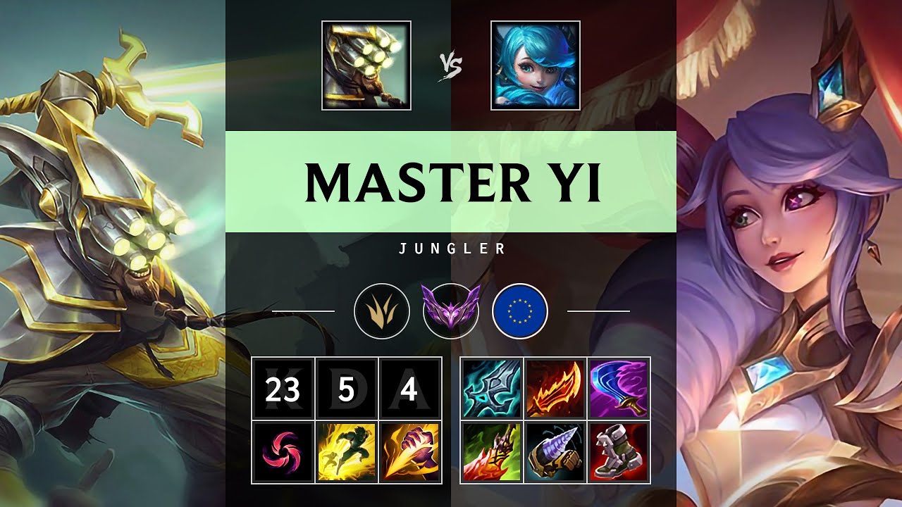 Master Yi Jungle vs Gwen: Pentakill, Legendary - EUW Master Patch 14.18