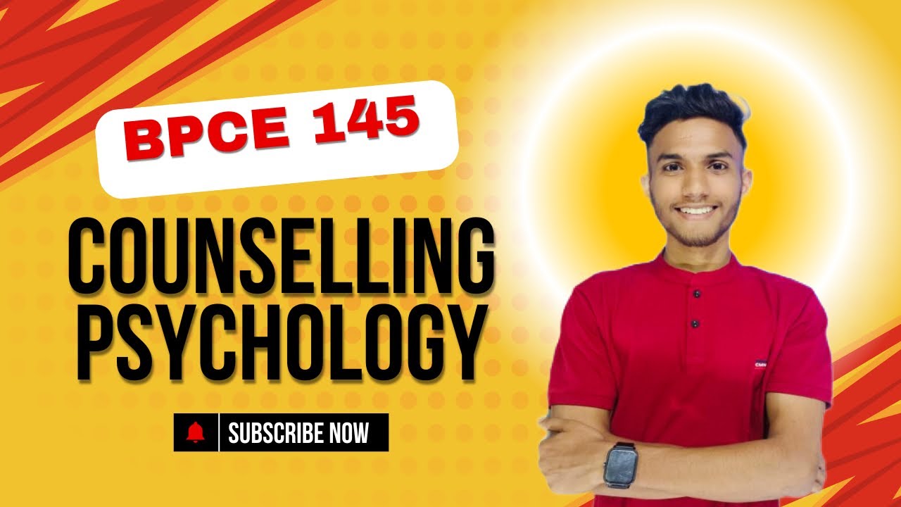 BPCE 145 COUNSELLING PSYCHOLOGY | Important question | IGNOU WALAY | Psychology