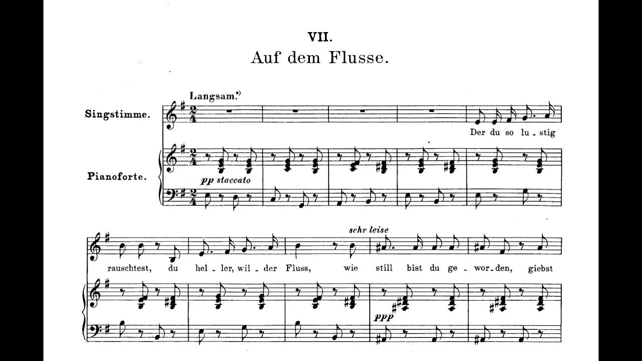 Franz Schubert - Winterreise, D. 911 - Auf dem Flusse