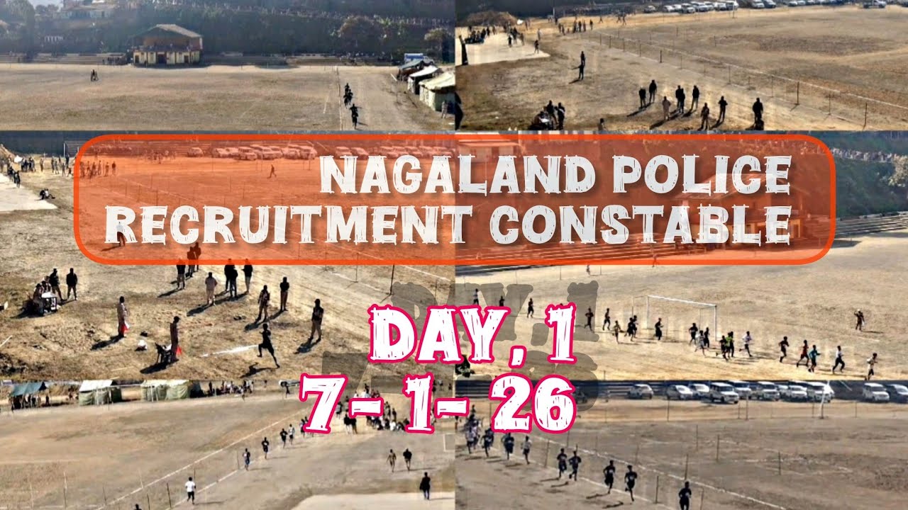 Nagaland police recruitment constable ✨##day 1. 7- 1- 26