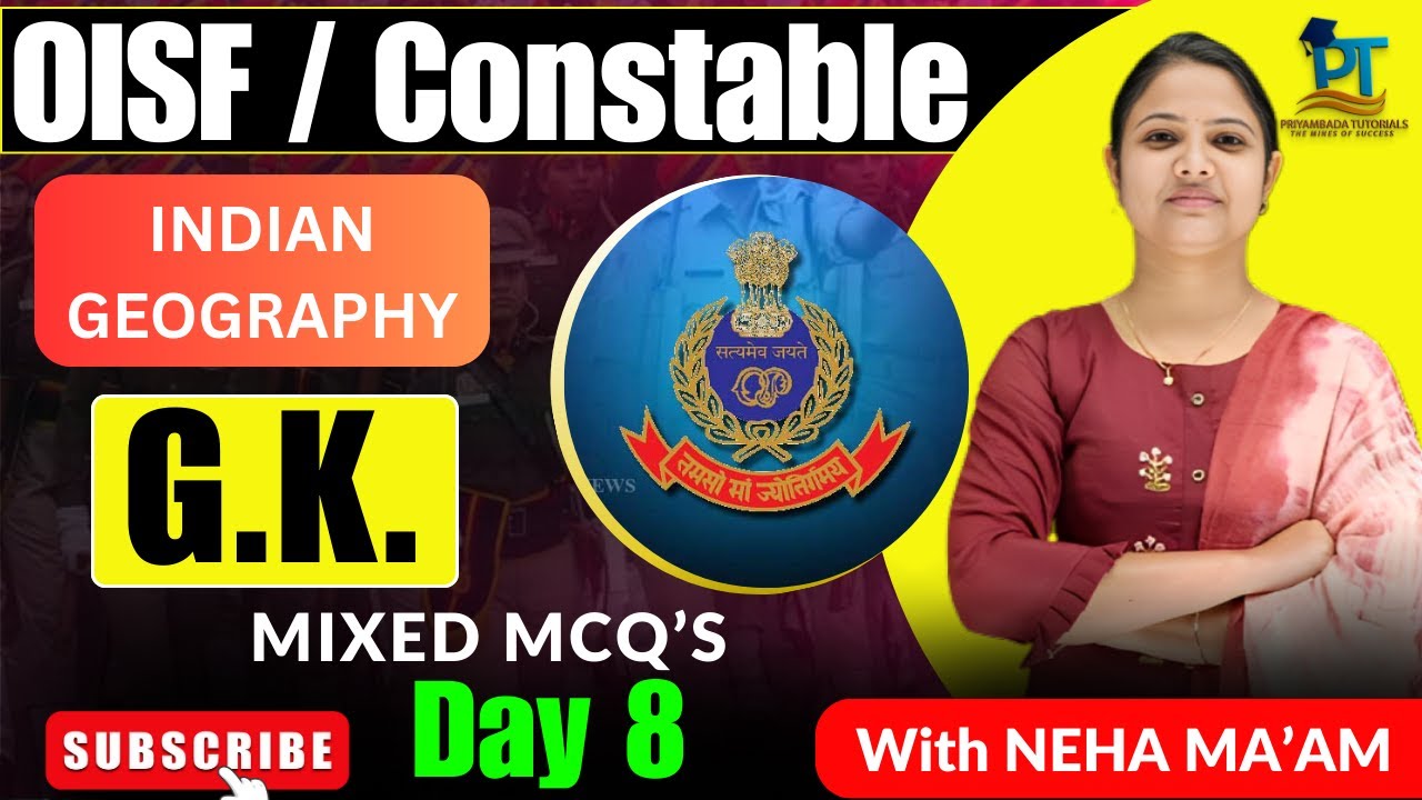 OISF-DISTRICT CONSTABLE || G.K. || geography Mix Question day 8 #OISF#districtconstable