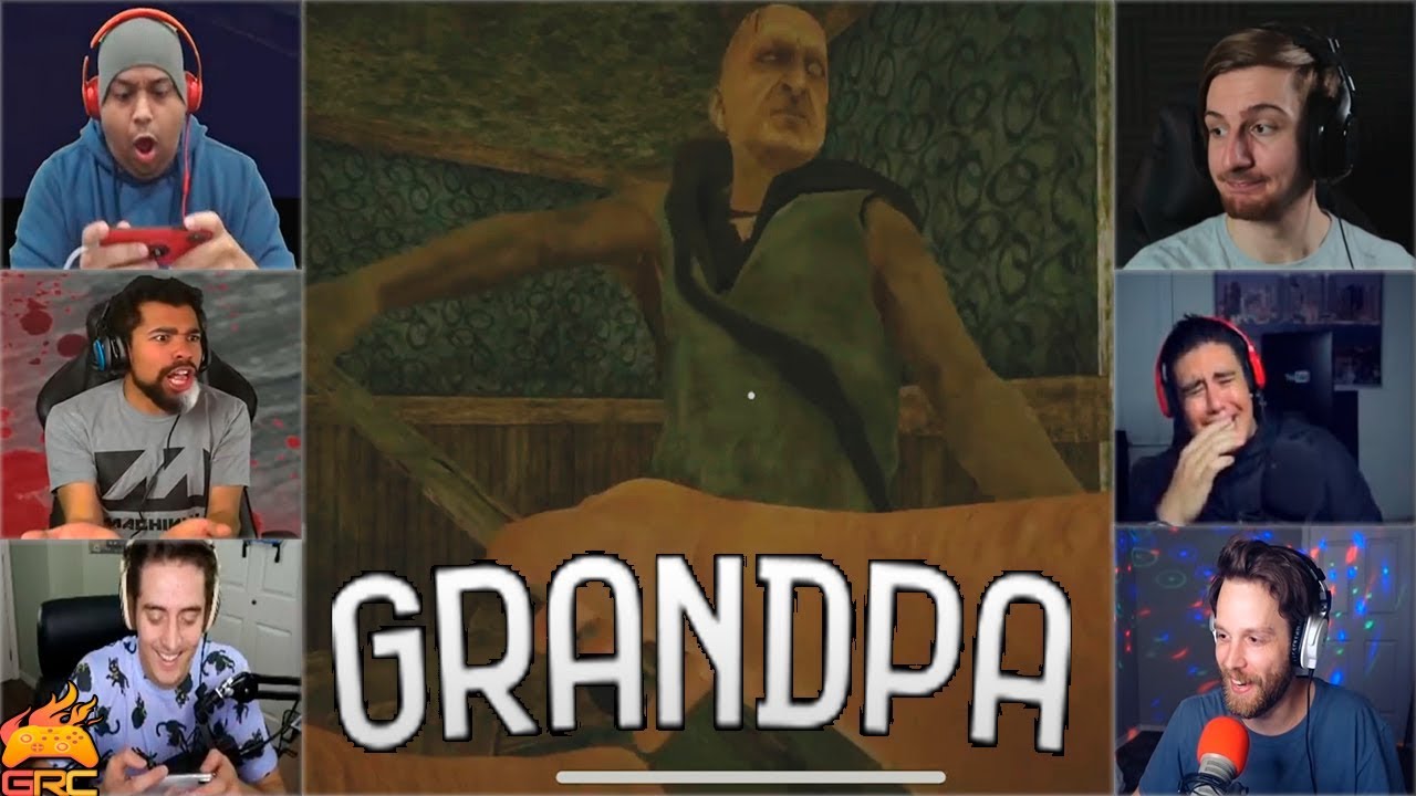 Gamers Reactions to Grandpa Rake Action | Grandpa