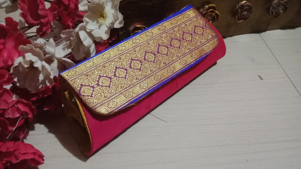 how to make paithani purse at home