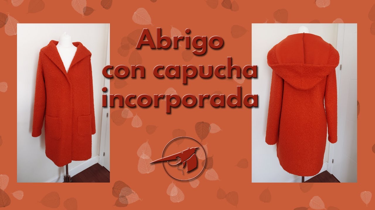 Patrón de abrigo con capucha incorporada