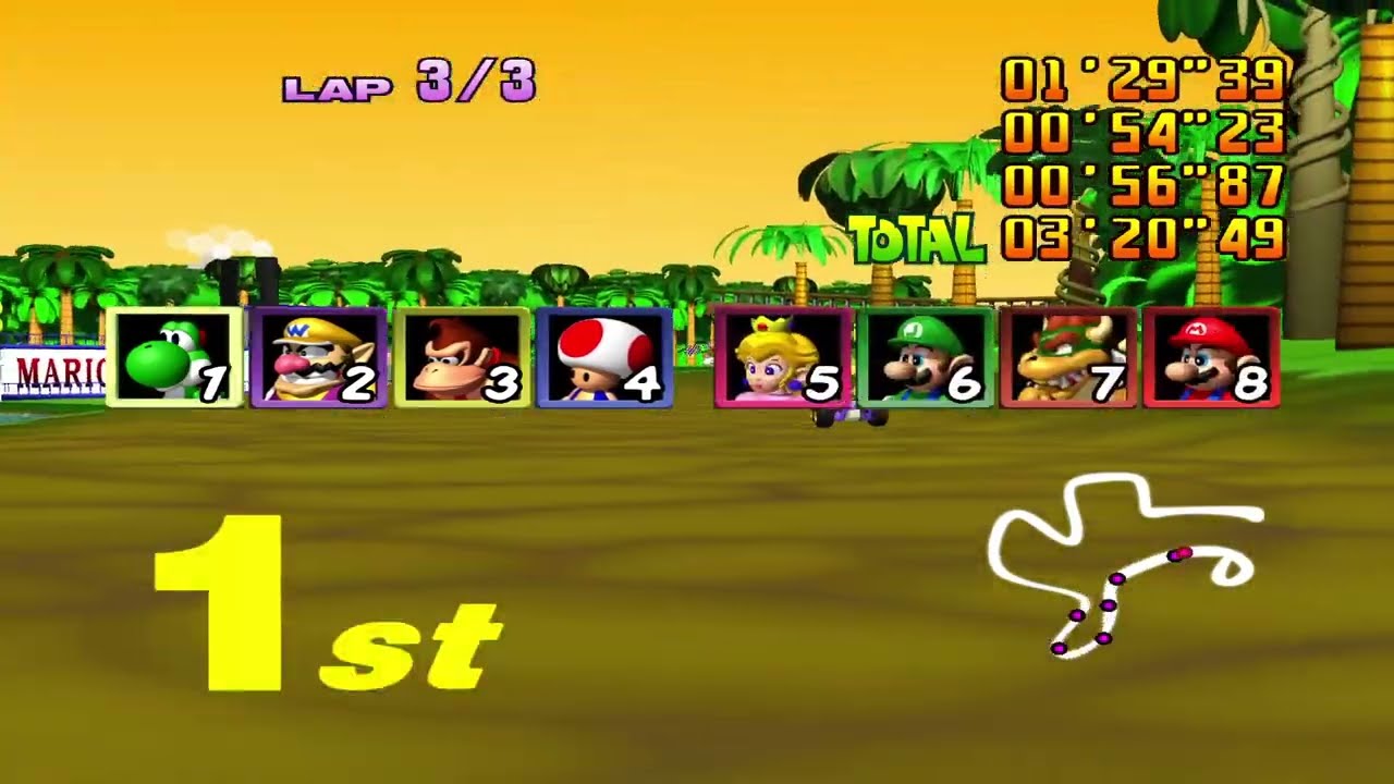 MARRIO KART 64 - JUNGLE PARKWAY 