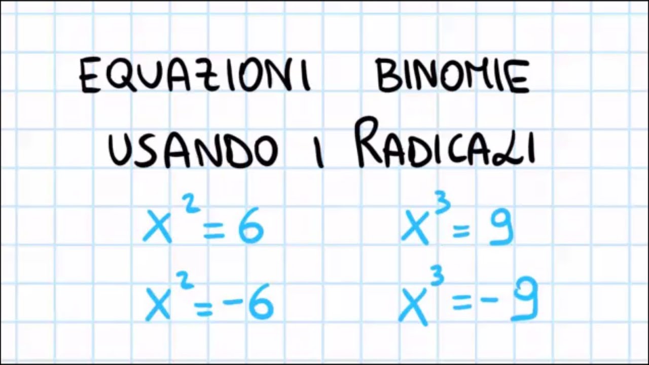 Equazioni binomie