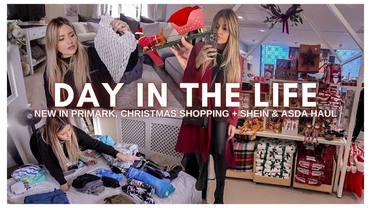 NEW IN PRIMARK, CHRISTMAS SHOP WITH ME, SHEIN & ASDA KIDS HAUL + PACK WITH ME