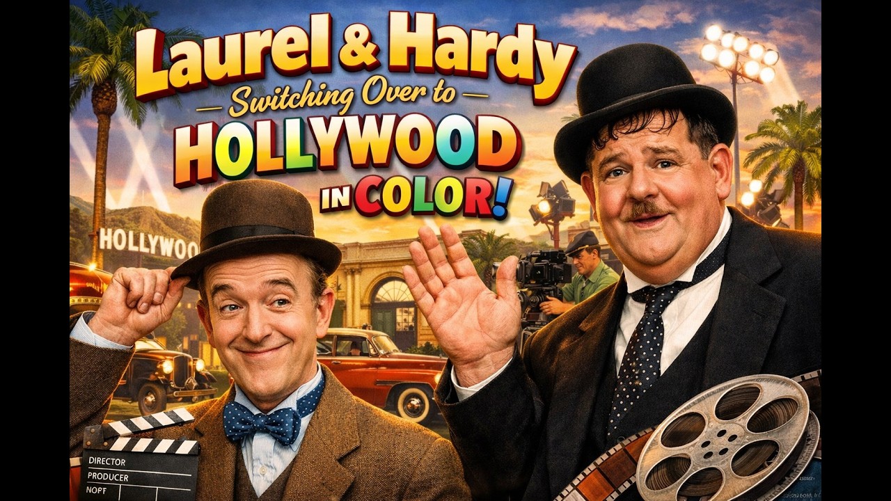 Laurel & Hardy – Switching Over to Hollywood in Color! 🎬✨ GERMAN