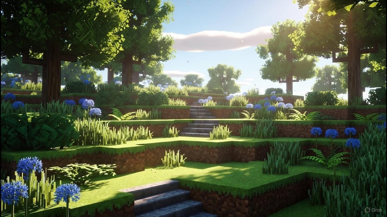 Minecraft Music in Nature | Nostalgic Music (in the style of the game)