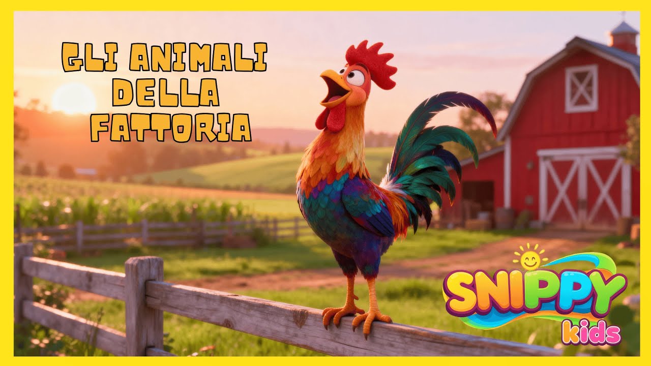 Gli animali della fattoria - Scopri insieme a noi gli animali della fattoria - Snippy Kids