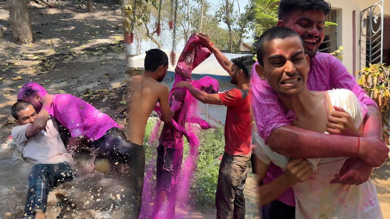 Kapda phaad holi 😂Bihar special