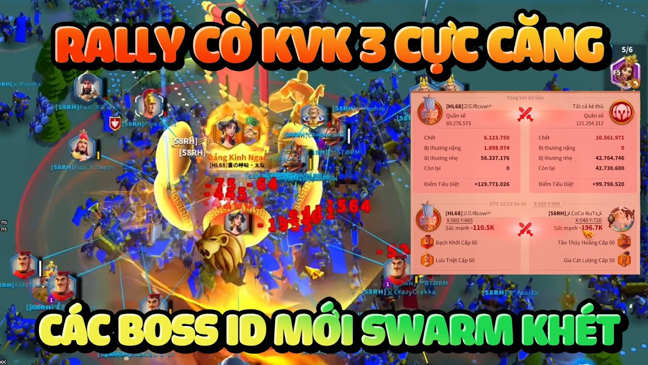 Kingsland KvK 3 Các Boss Mới Swarm Cờ Chết Hàng Triệu Lính -  Rise of Kingdoms