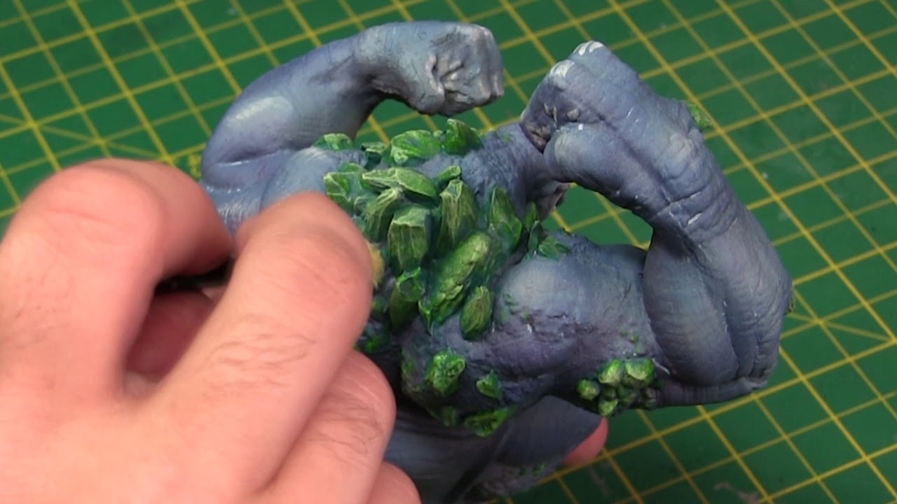 Painting green rocks/crystals tutorial