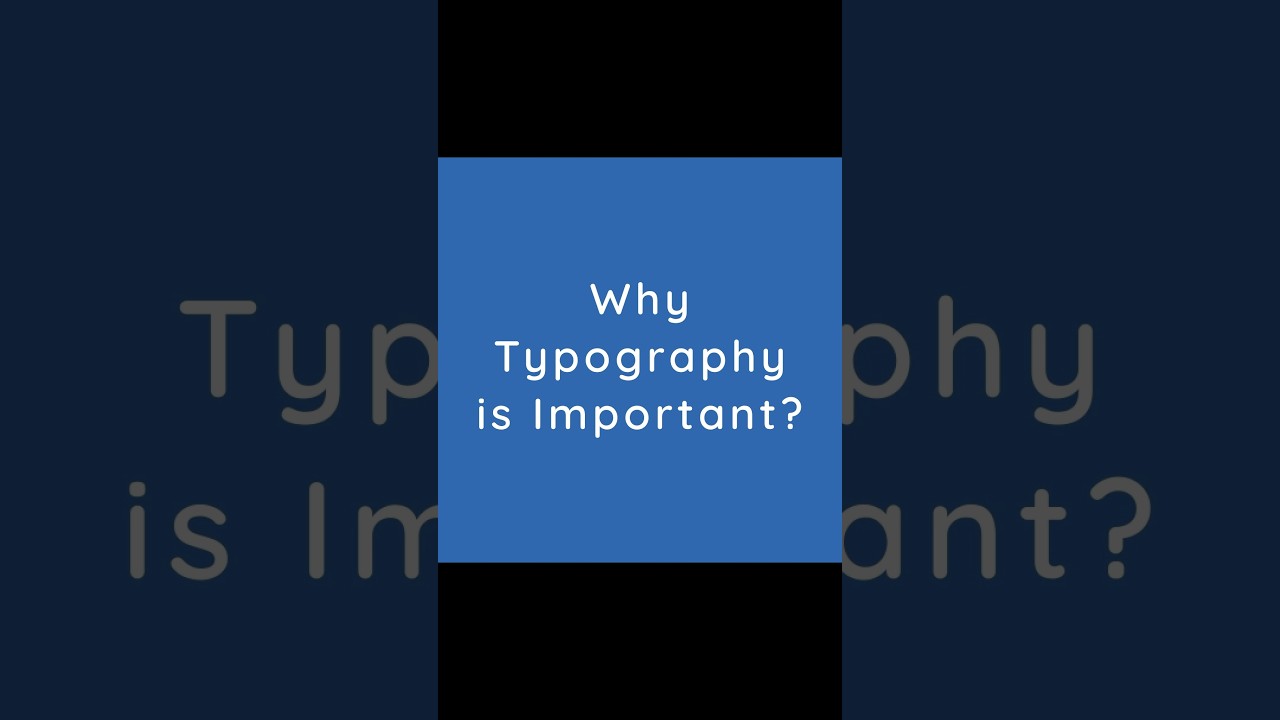 Why Typography is important? The Hidden Power Behind Visual Communication  #animationwala#typography