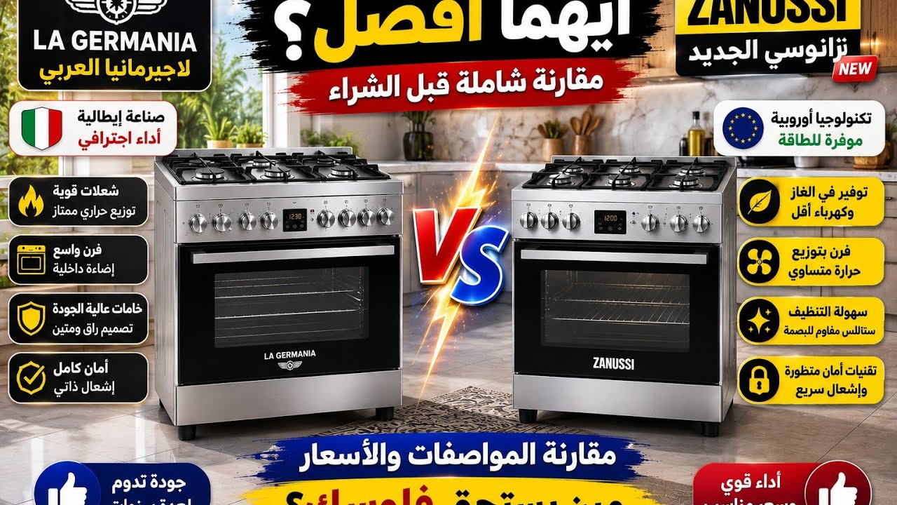 مقارنة بين بوتاجاز لاجيرمانيا بوتاجاز زانوسى