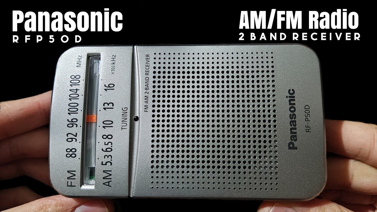 PANASONIC RF-P50D AM/FM Radio | Dual Band Pocket Radio | PANASONIC Pocket Radio