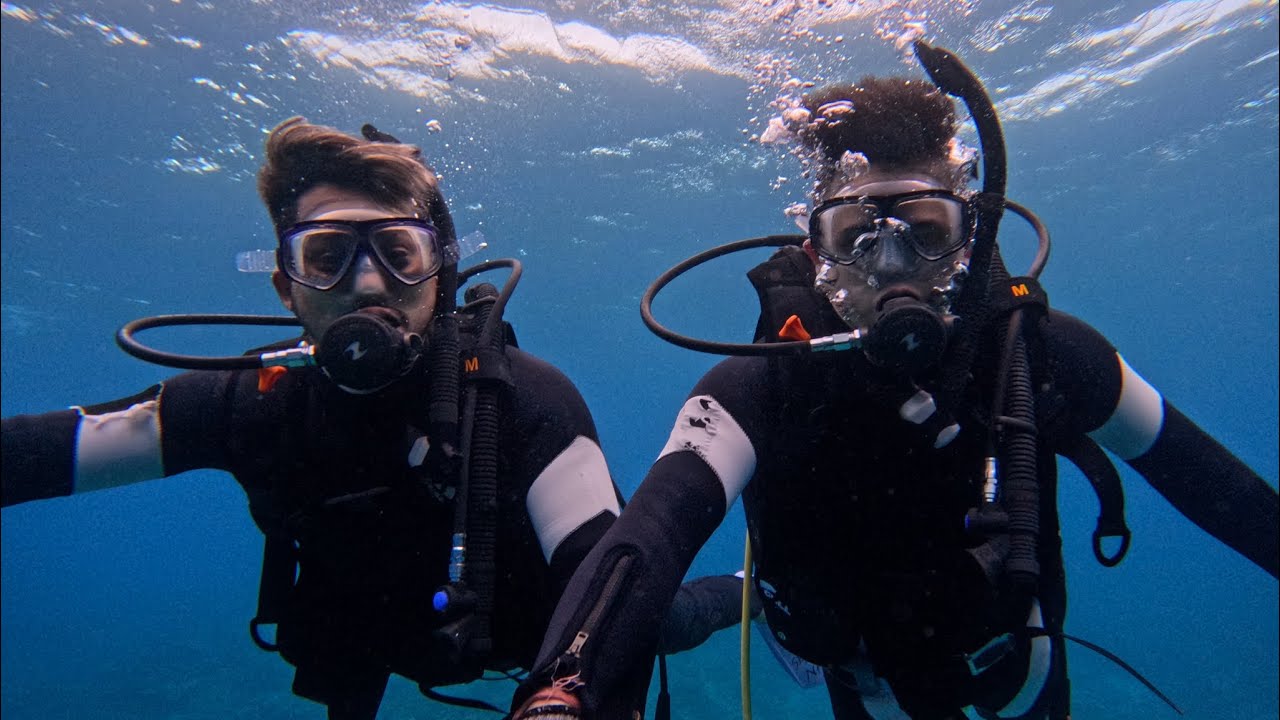 We did scuba diving for the first time in Okinawa Japan || Indian in Japan