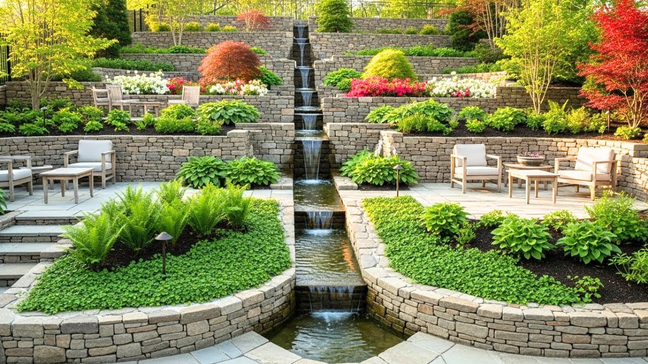 Sloped Backyard Landscape Ideas 2026: Terraces, Easy Drainage, and Low-Maintenance Designs Guide