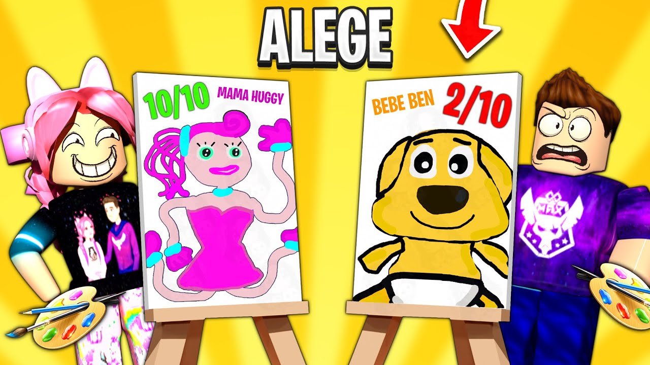 DESENUL de 1000$ ! MAMA HUGGY si BEBE BEN !