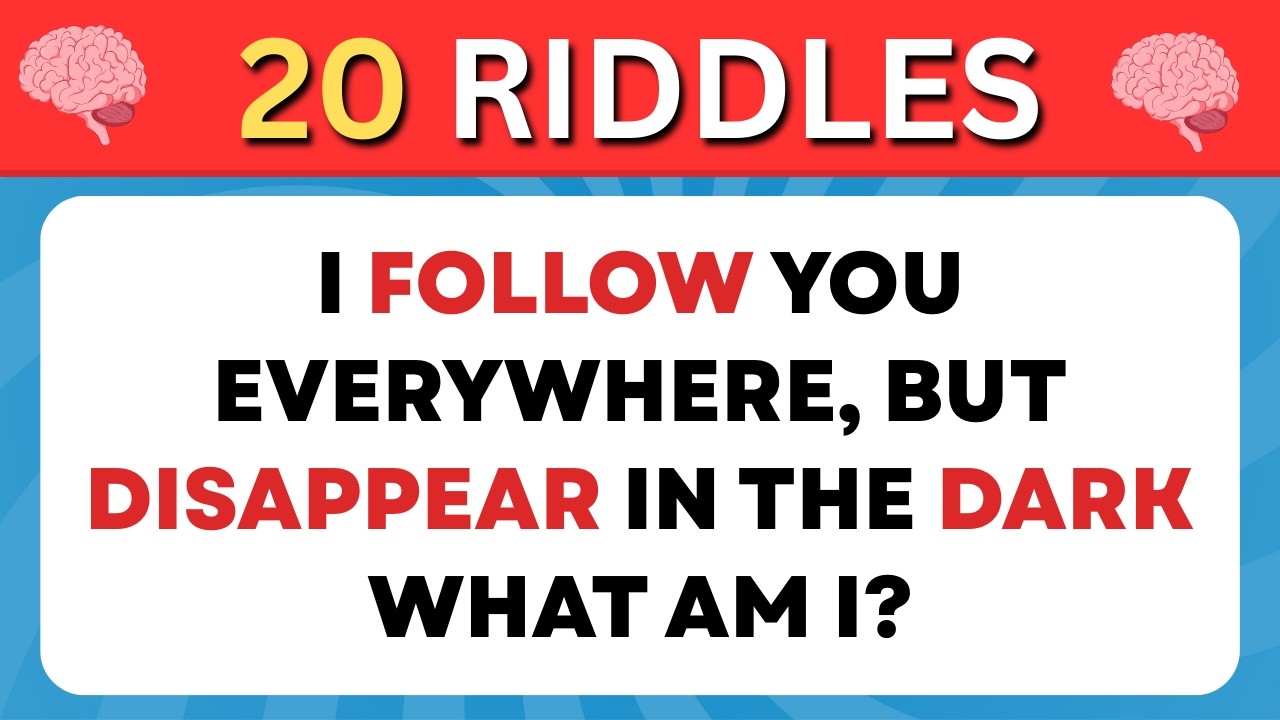 Only a Genius Can Solve These 20 Riddles 🧠 Brain Teasers & Riddle Quiz 🧩