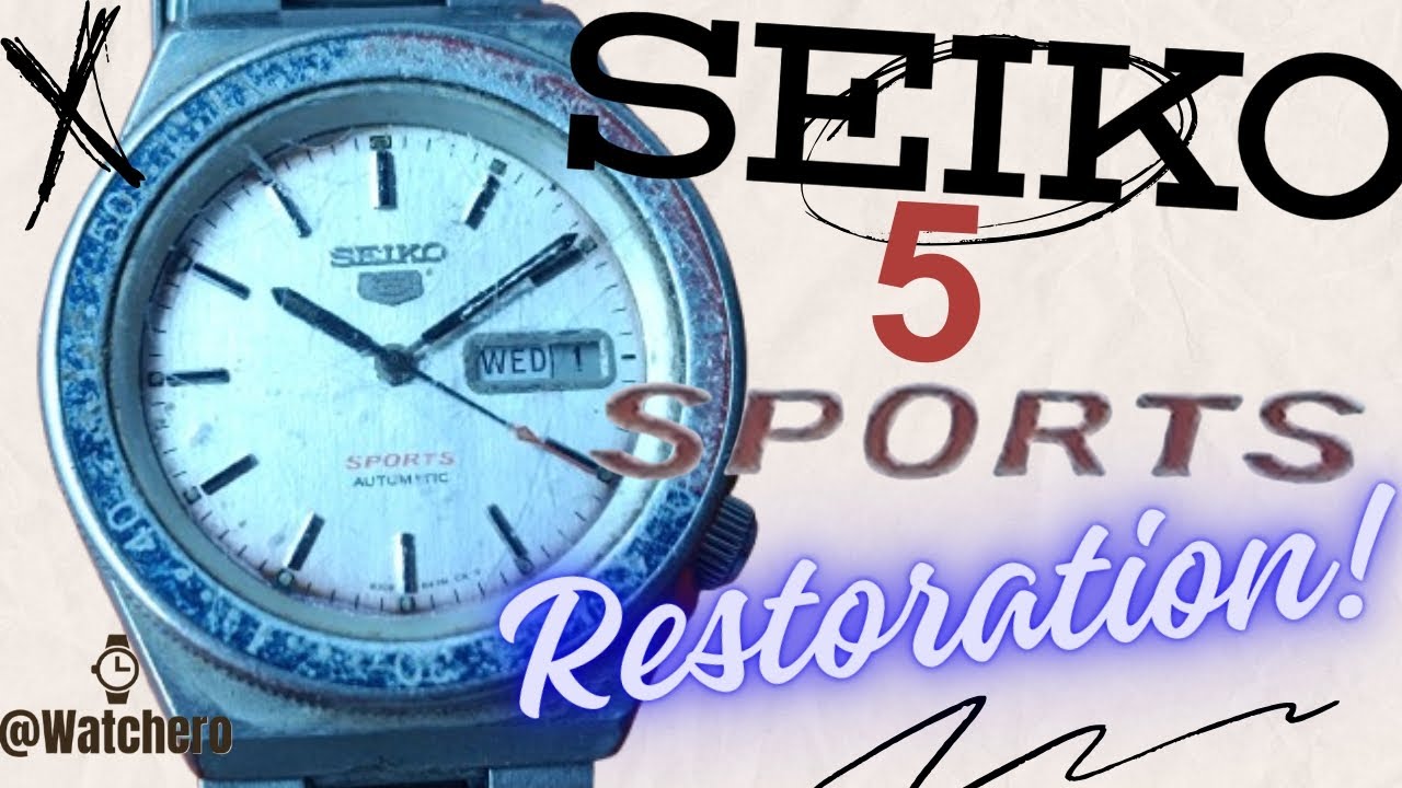 ⌚ SEIKO 5 SPORTS - 6309 Automatic. Restauración y servicio completo