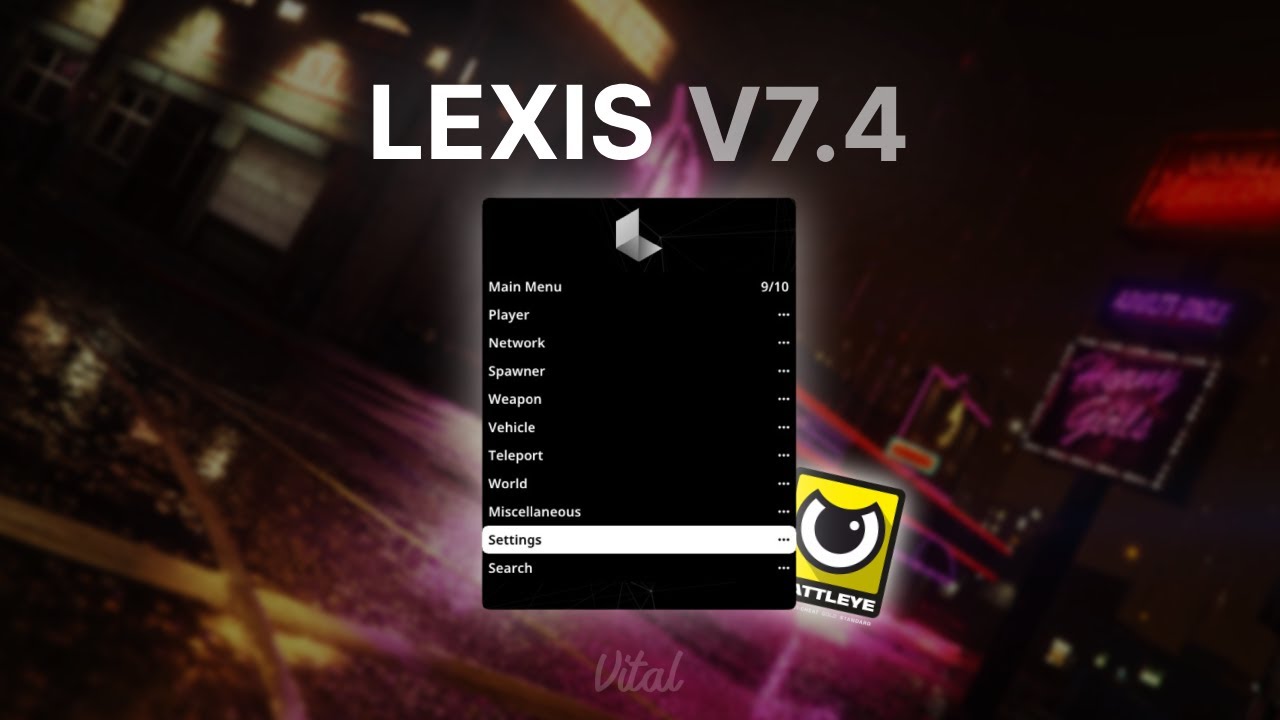 LEXIS MENU | BEST PAID MENU | BEST PROTECTIONS | GIVE MONEY | UNDETECTED AFTER BATTLEYE | GTA 1.70