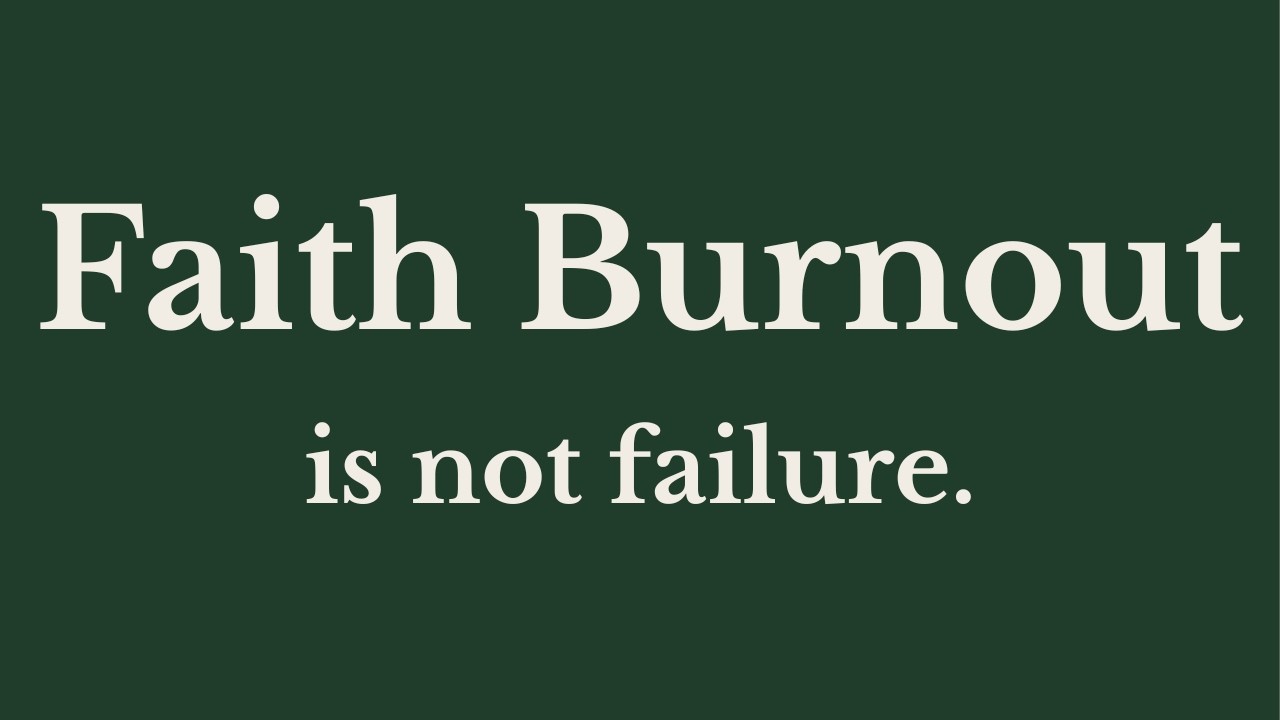 Faith Burnout Isn’t Losing Faith | Rebuilding When You’re Spiritually Tired