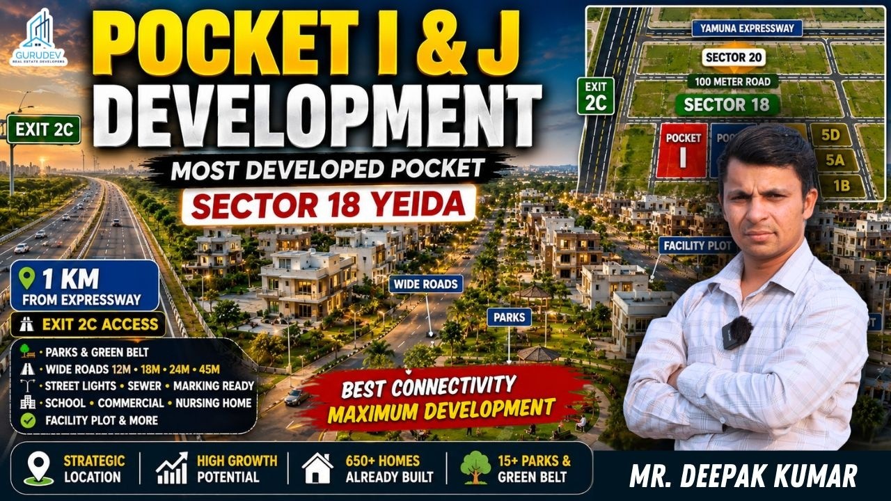 YEIDA Sector 18 का सबसे Developed Pocket? | I & J Pockets Ground Reality 2026