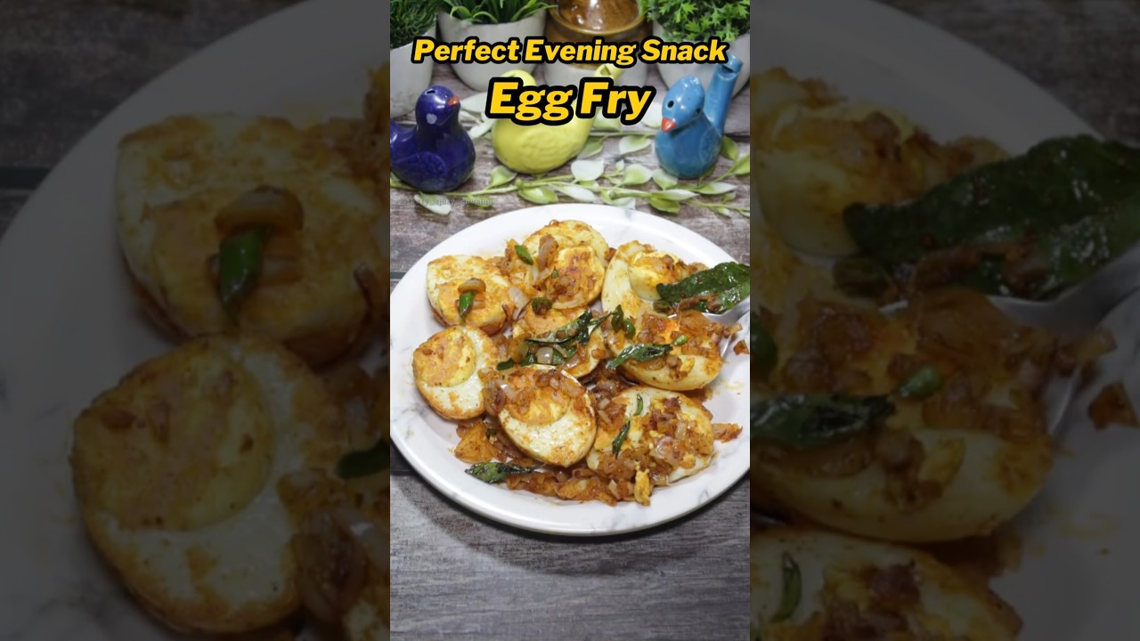 Egg Fry Recipe | Boiled Egg Fry Recipe | Quick Snack