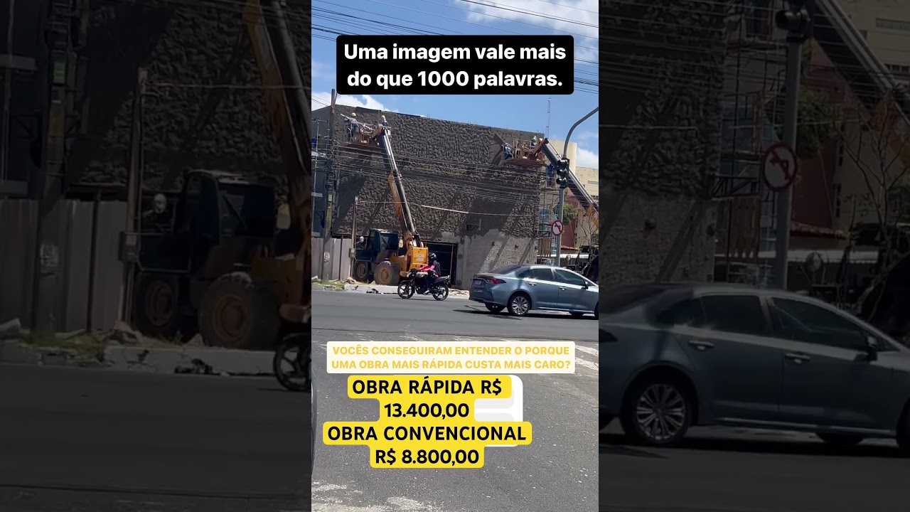 Voc&ecirc; prefere obra convencional ou mais r&aacute;pida? #obra #rapida