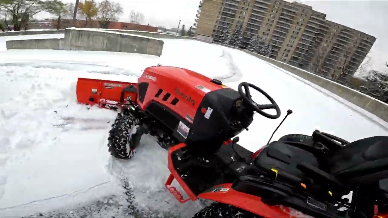 Snow removal with an open cab?!?