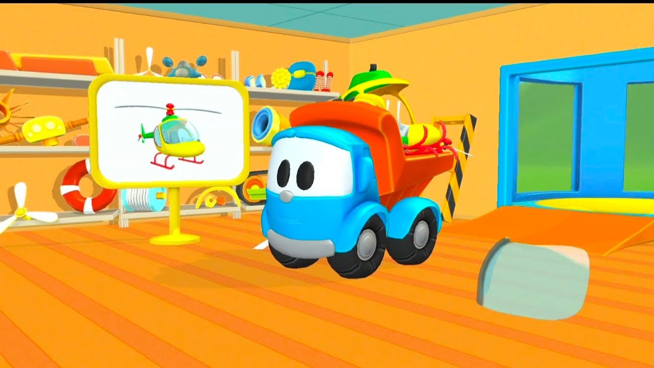 😃😃Helicopter met Leo truck 🚛 for another mission #kidsvideo #kids #kidsentertainment #cartoon  